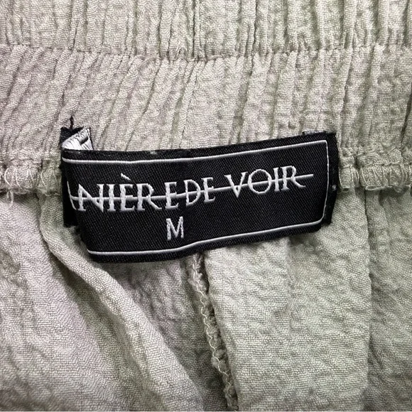 Maniere De Voir Men’s Seersucker Shorts Grey Size Medium - Picture 5 of 9